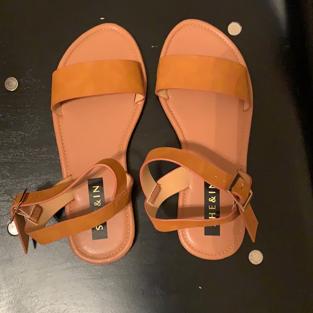 SHEIN tan sandals